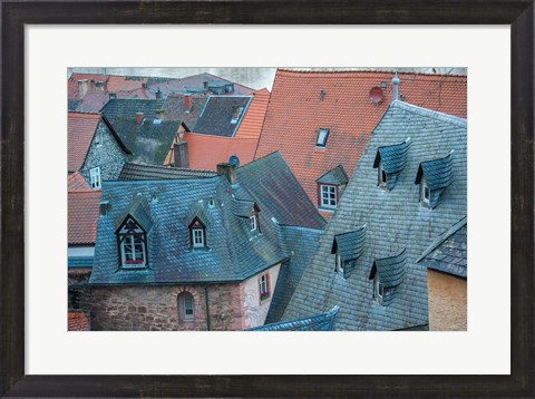 Framed Rooftops in Miltenberg, Germany Print