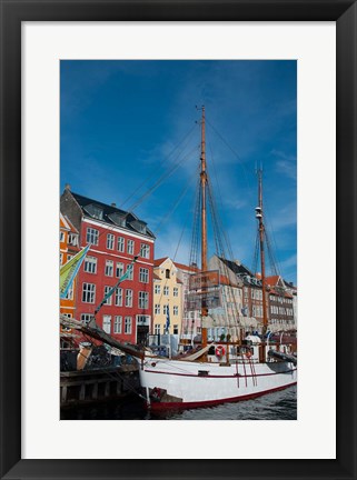 Framed Sailboats, Denmark Print