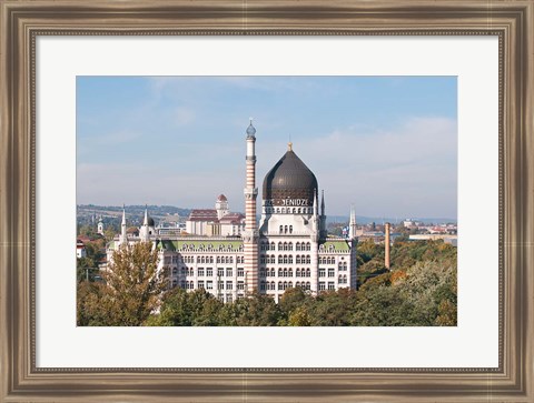 Framed Yenidze Cigarette Factory Print