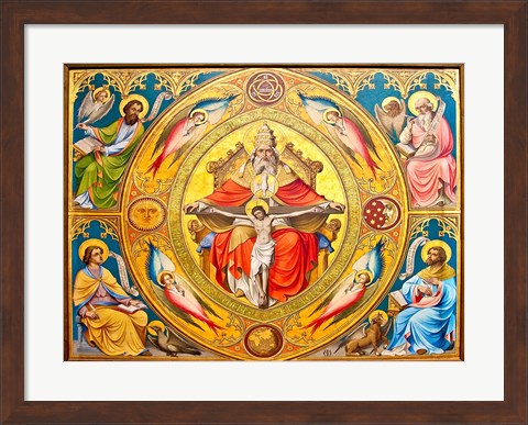 Framed Altar Painting, Cologne, Germany Print