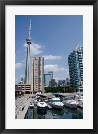 Framed Marina Skyline View Print