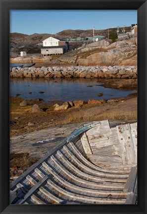 Framed Newfoundland &amp; Labrador, Hopedale Print