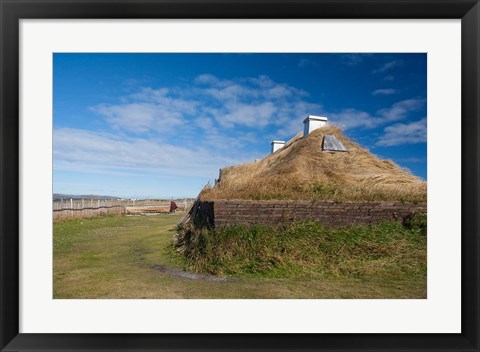 Framed Newfoundland and Labrador, Norse Village Print