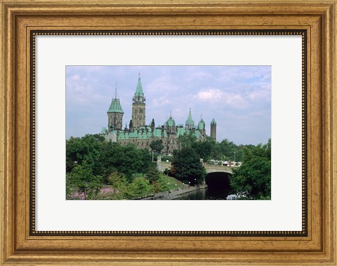 Framed Parliament Building in Ottawa Print