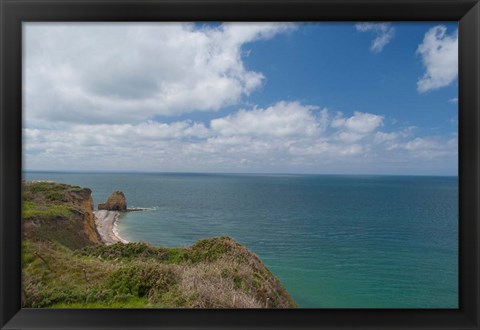 Framed Point du Hoc, WWII site Print