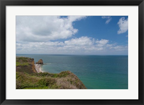 Framed Point du Hoc, WWII site Print