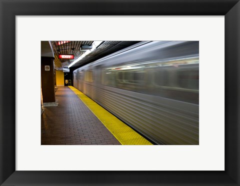 Framed Toronto Subway Train Print