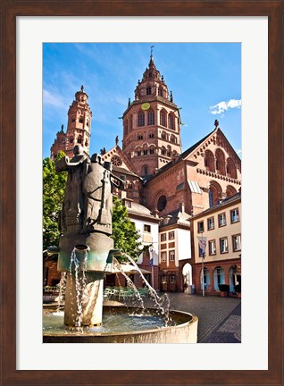 Framed Saint Martin&#39;s Cathedral, Mainz, Germany Print