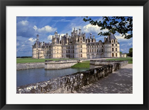 Framed France, Chateau Chambord, Loire Valley Print