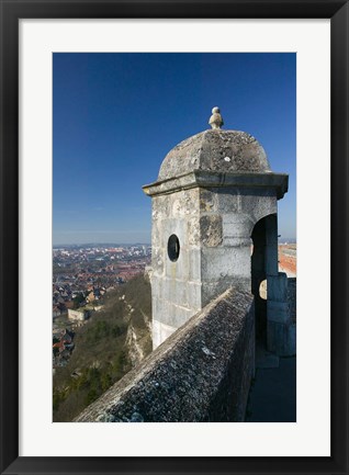 Framed Bescancon Citadelle, Fortress Lookout, Built in 1672, Bescancon, Jura, Doubs, France Print