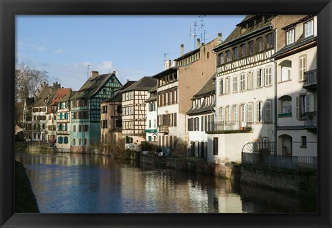 Framed Petite France Houses along the River Print