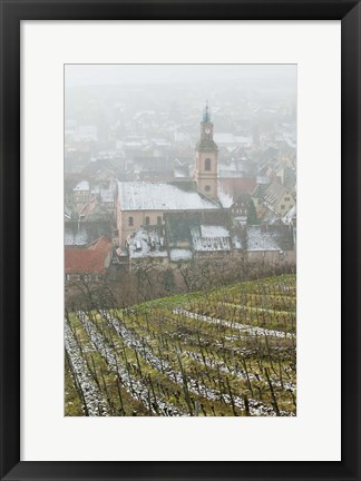 Framed Alsatian Wine Village, France Print