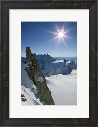 Framed Winter View of The French Alps Print