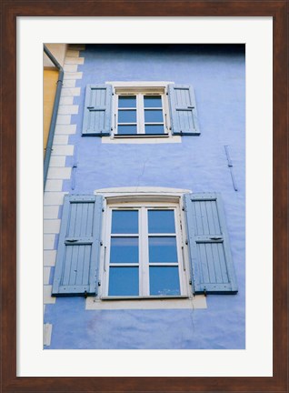 Framed Grand Rue Building, French Alps Print