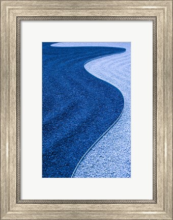 Framed Zen Garden, Le Marais, Paris, France Print