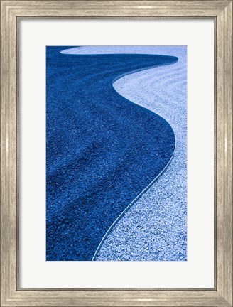 Framed Zen Garden, Le Marais, Paris, France Print