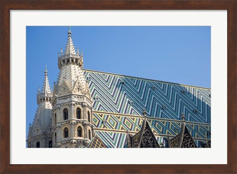 Framed St Stephen&#39;s Cathedral, Vienna, Austria Print