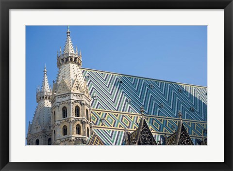 Framed St Stephen&#39;s Cathedral, Vienna, Austria Print