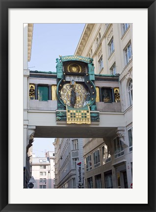 Framed Anchor Clock at Hoher Markt Print