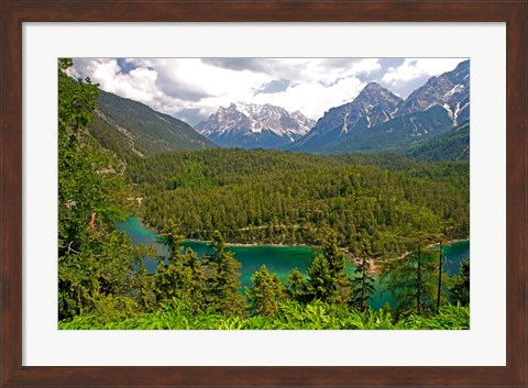 Framed Alpine Lake in the Austrian Alps Print
