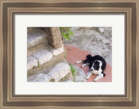 Framed Eze-Village, Cote d&#39;Azur, France Print