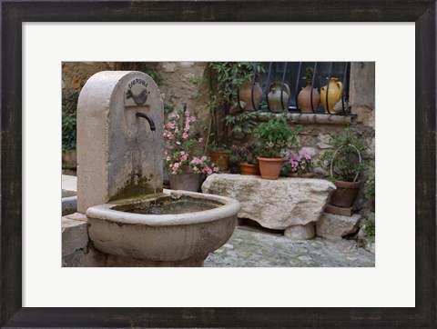 Framed Saint Paul de Vence, Cote d&#39;Azur, France Print