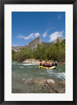 Framed Rafting on Verdon River,  Provence, France Print