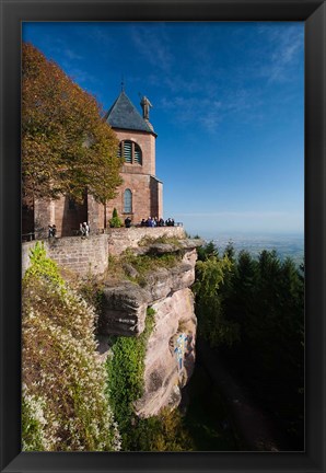 Framed Hilltop Convent, Mont Ste-Odile Print