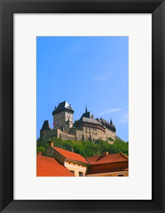 Framed Karlstejn Castle, Czech Republic Print