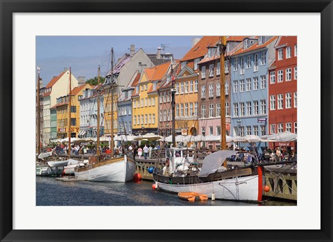 Framed Nyhavn, Copenhagen, Denmark Print