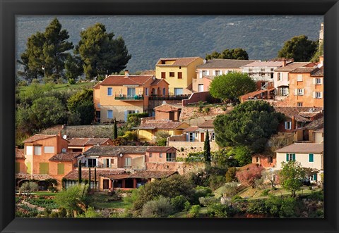 Framed View of Roussillon, France Print