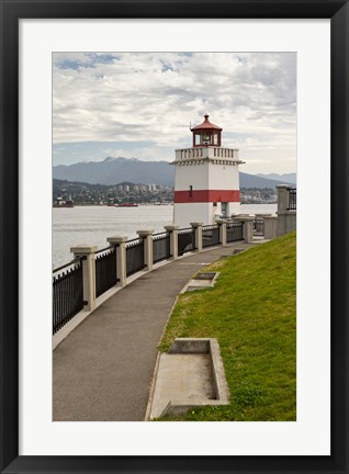 Framed Brockton Point Lighthouse Print