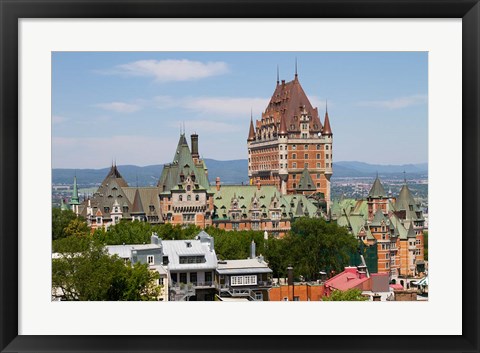 Framed Fairmont Le Chateau Frontenac Hotel Print