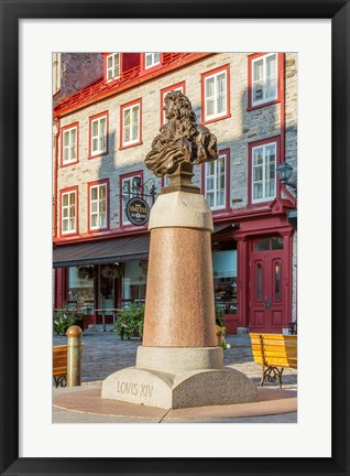 Framed Louis XIV Statue Print