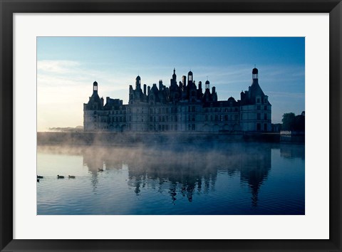 Framed Chateau Chambord at Dawn Print