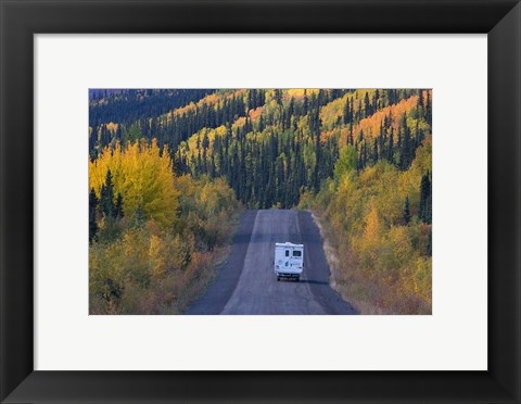 Framed Dempster Highway in the Fall Print