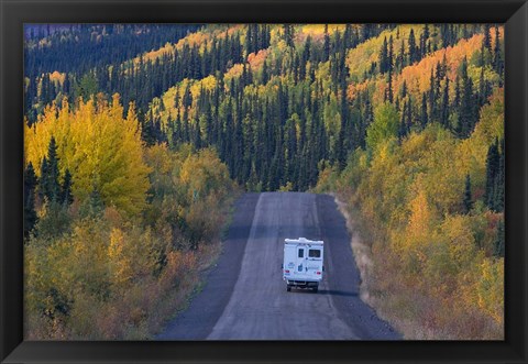 Framed Dempster Highway in the Fall Print