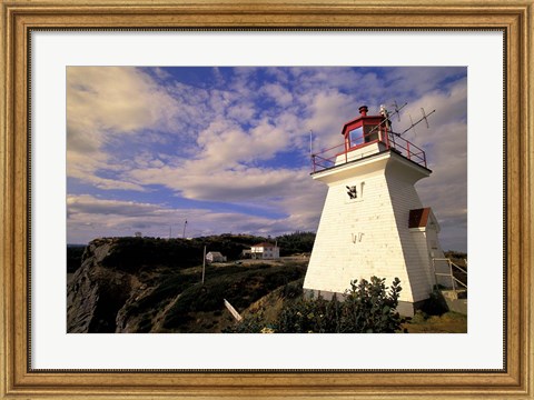Framed Cape Enrage Lighthouse Print