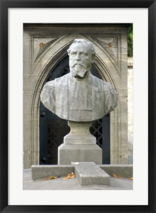 Framed Montparnasse Cemetery, Paris, France Print