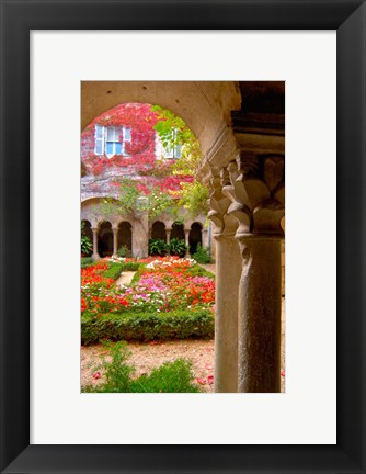 Framed Cloisters at St-Paul-de-Mausole Monastery Print