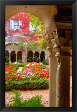 Framed Cloisters at St-Paul-de-Mausole Monastery Print