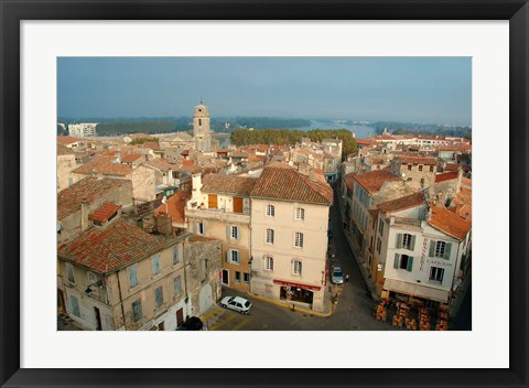 Framed Amphitheatre Tower, Arles, Provence Print