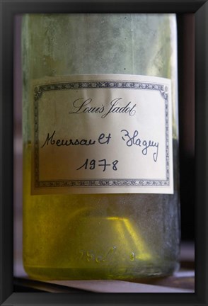 Framed Bottle of Louis Jadot Meursault Blagny Print