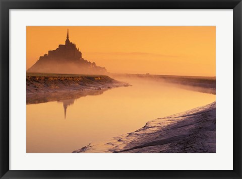 Framed Mont St Michel, Normandy, France Print