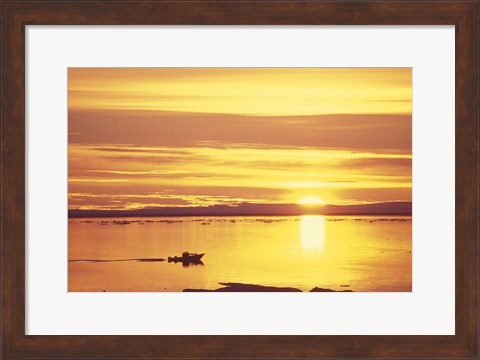 Framed Baffin Island Sunset Print