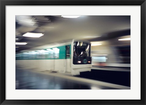 Framed Metro, Paris, France Print