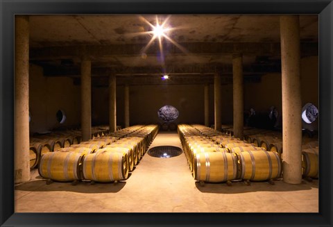 Framed Aging Cellar at Vignoble Print