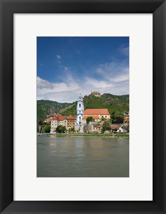 Framed Castle on Danube River Print