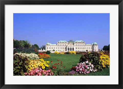 Framed Belvedere Palace, Vienna Print