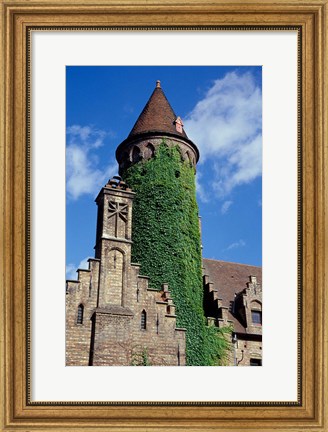 Framed Ivy-Covered Medieval Tower Print